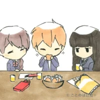 和気藹藹（わきあいあい）を表すイラスト