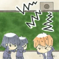 阿鼻叫喚（あびきょうかん）を表すイラスト