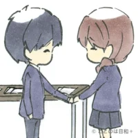 一件落着（いっけんらくちゃく）を表すイラスト